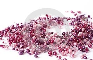 Luxurious pink beads necklace