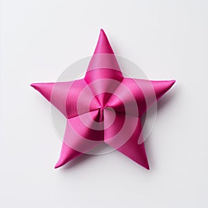 Luxurious Pink Origami Star: Plush Doll Art Inspired By Heian Period