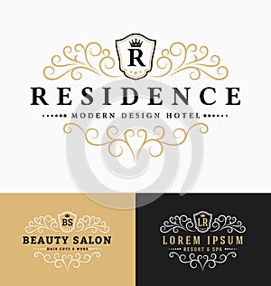 Luxurious Royal Logo Vector Re-sizable Design Template photo