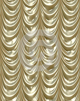 luxurious shiny Gold curtains