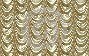 luxurious shiny Gold curtains photo