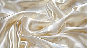 Luxurious silk fabric known for smooth texture and elegant drape in high end fashion and bedding