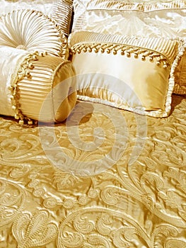 Luxurious silky bedding