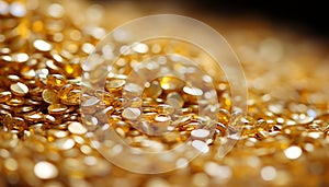 Luxurious and sparkling gold granulate for elegant backgrounds and artistic design elements