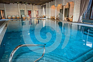 Luxurious swimming pool in spa