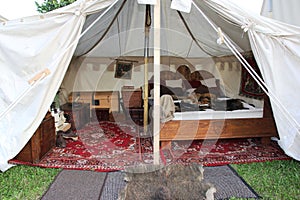 Luxurious tent of a knigth