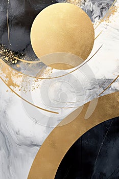 luxurious texture featuring gold background and elegant colors.