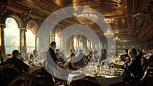 Luxurious Titanic Dining Saloon