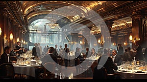 Luxurious Titanic Dining Saloon