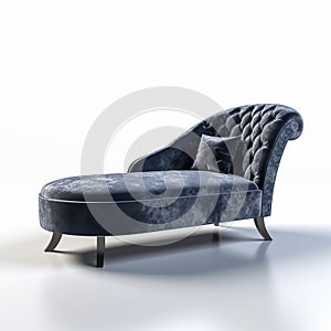 Luxurious Velvet Chaise Lounge Sofa