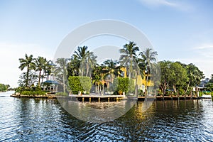 Luxurious waterfront home in Fort Lauderdale, USA.