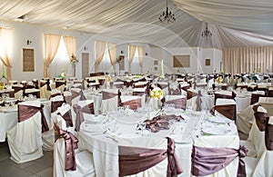 Luxurious wedding reception