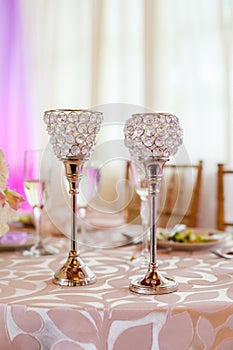 Luxurious wedding table