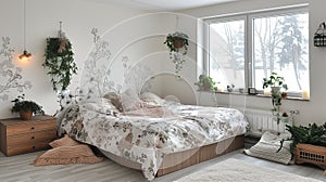 Luxurious white bedroom img