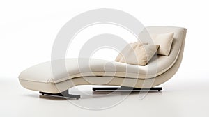 Luxurious White Modern Chaise Lounge Chair By Klaus Wittmann
