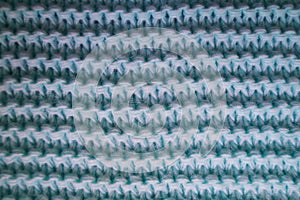 Luxurious wool of blue color.