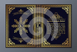 Luxury 0rnamental book cover design