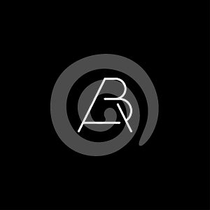 Luxury AB BA A B Monogram Logo Minimal Design Vector Illustration