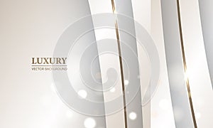 Luxury abstract 3D background with geometric shapes and sparkles