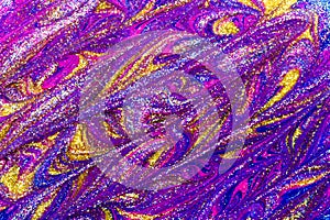 Luxury abstract background of glitter paint swirls