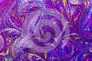 Luxury abstract background of glitter paint swirls