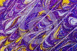 Luxury abstract background of glitter paint swirls