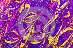 Luxury abstract background of glitter paint swirls