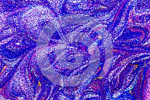 Luxury abstract background of glitter paint swirls