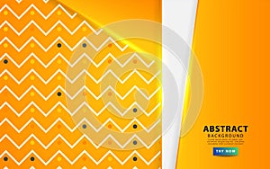 Luxury abstract yellow background with gold line. Overlap layers with paper effect. digital template