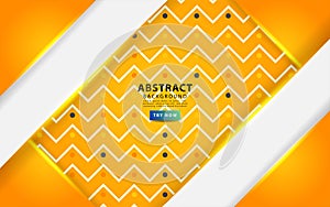 Luxury abstract yellow background with gold line. Overlap layers with paper effect. digital template