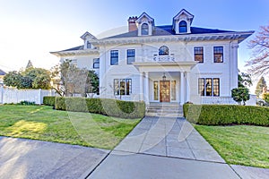 Luxury american house with curb appeal