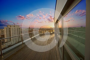 Luxury apartment terrace