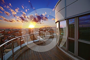 Luxury apartment terrace