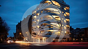 luxury architecture condominium building