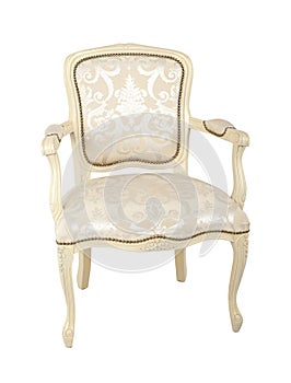 Luxury armchair isolated on white