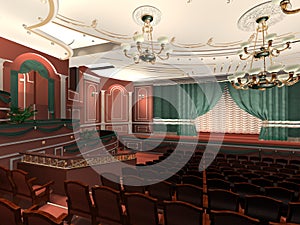 Luxury audience hall