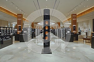 Luxury Audio Display in Modern Store