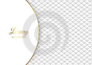 Luxury background with white quilted design