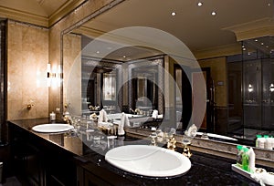 Luxury bathroom interior