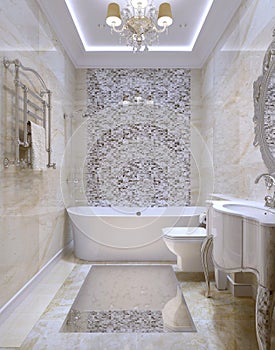 Luxury bathroom interior