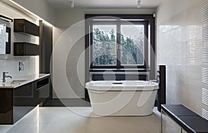 Luxury bathroom interior