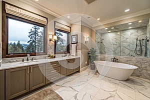 Luxury bathroom interior in Renton, WA