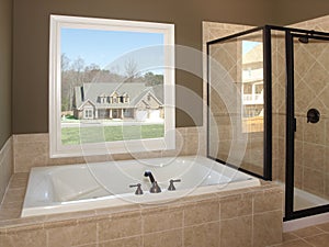 Luxury Bathroom Tub and Window 1