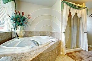 Luxury bathroom with whirpool