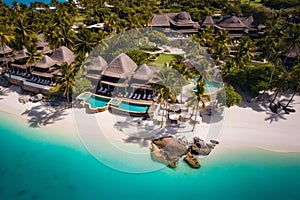 Luxury Beachfront Resort: Serene Villas, Infinity Pools, and Turquoise Ocean photo