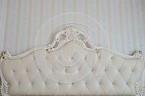 Luxury bed detail photo