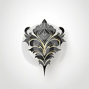 Luxury Black And Gold Vintage Emblem Illustration