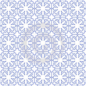 Luxury Blue Ornamental Pattern Texture Background