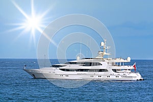 Luxury boat yacht photo
