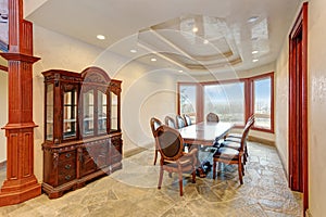 Luxury Bright mansion dining room interior design